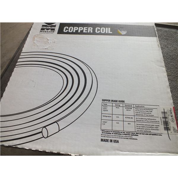 1 50ft  1/4" Refrigerant Copper Coil
