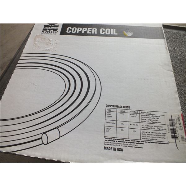1 50ft  1/4" Refrigerant Copper Coil