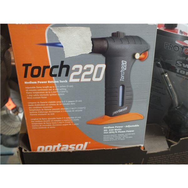 Box Of Assorted Propane Torches & Bottles