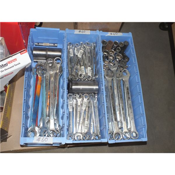 Assorted Wrenches & Sockets