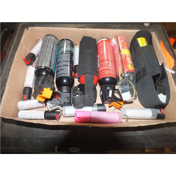 Box Of Bear Spray & Gog / Coyote Deterrent Spray