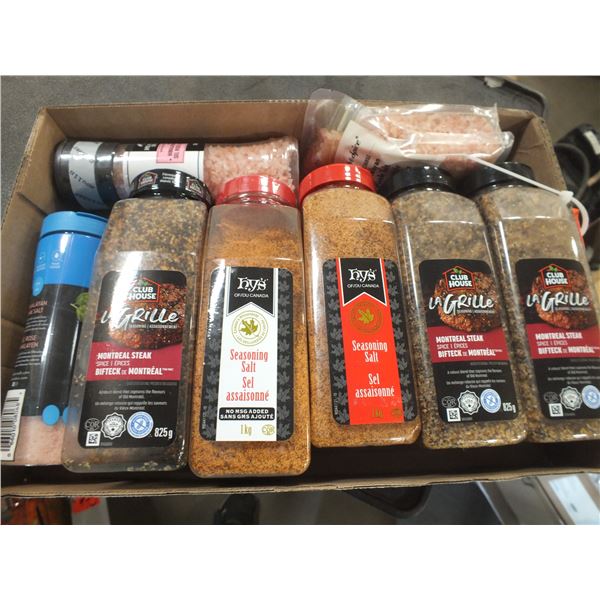 Box Of Assorted Cooking Spices