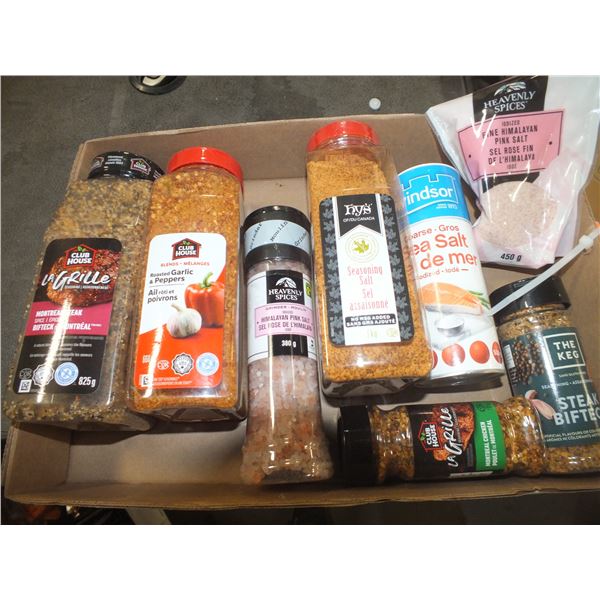 Box Of Assorted Cooking Spices