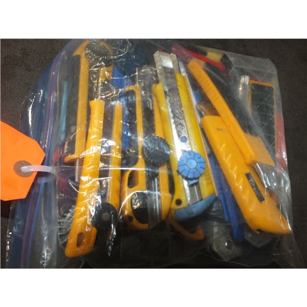 Bag Of Assorted Utility Knives