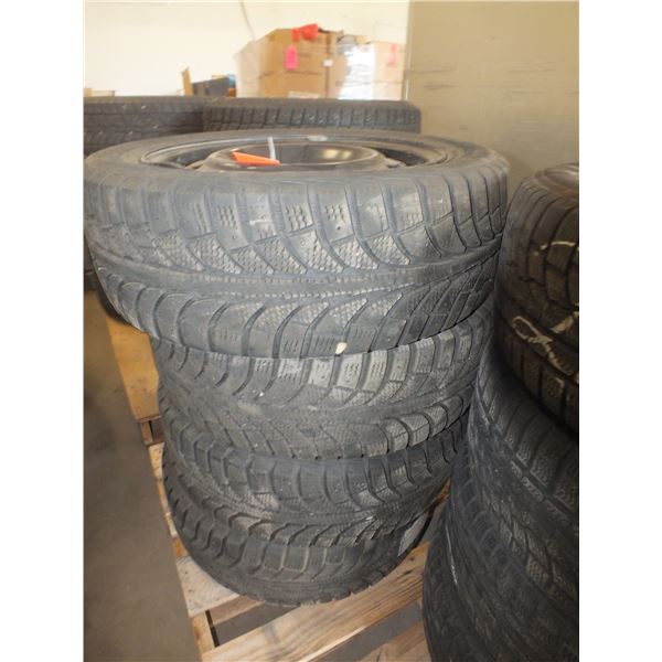 Set Of 4 Champion Ice Pro Tires w/ rims