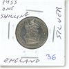 Image 1 : 1933 england silver one shilling coin