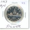 Image 1 : 1953 canadian silver dollar