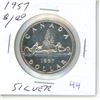 Image 1 : 1957 canadian silver dollar