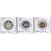 Image 1 : 1964 canadian proof-like half dollar, nickel and penny