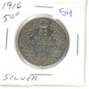Image 1 : 1916 canadian silver half dollar