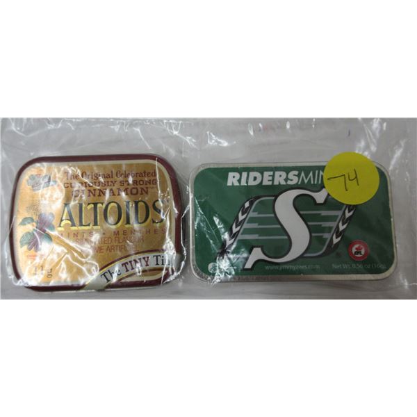 Altoids and Rederominto tins