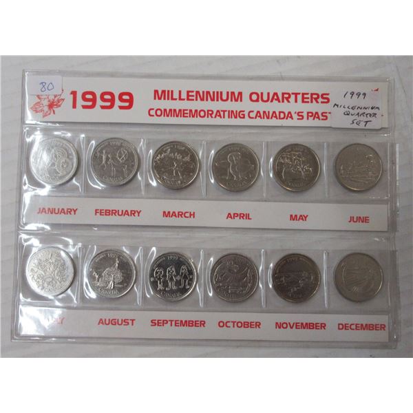 1999 canadian millennium quarters set