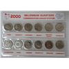 Image 1 : 2000 canadian millennium quarters set