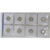 Image 4 : 8 canadian silver dimes-various years