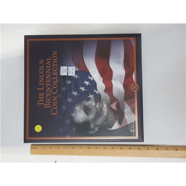 Lincoln pennies set- various years-in binder