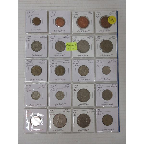 Lot of england coins