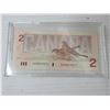 Image 4 : 1996- toonie and 1986 $2 bill in case