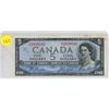 Image 1 : 1954 Canadian Five Dollar.