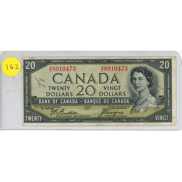 1954 Canadian Twenty Dollar.