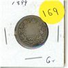 Image 1 : 1899 Canadian 25 Cents Coin.