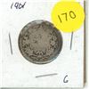 Image 1 : 1901 Canadian 25 Cents Coin.