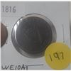 Image 1 : 1816 Waterloo Half Penny - The Illustrious Wellington.