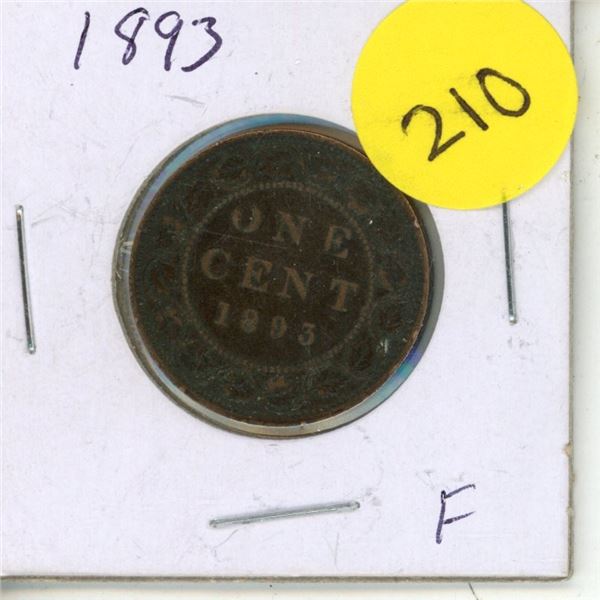 ICCS - 1893 Canadian One Cent.