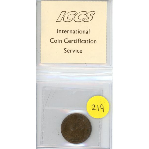 ICCS - 1911 1 Cent MS-62