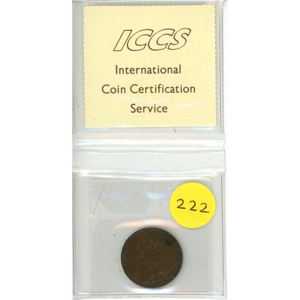 ICCS - NFLD 1929 1 Cent VF-20