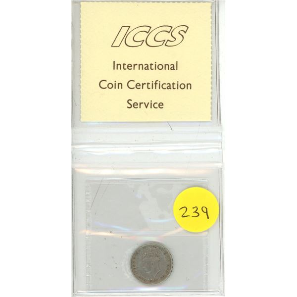 ICCS - NFLD 1942C 10 Cent VF-30