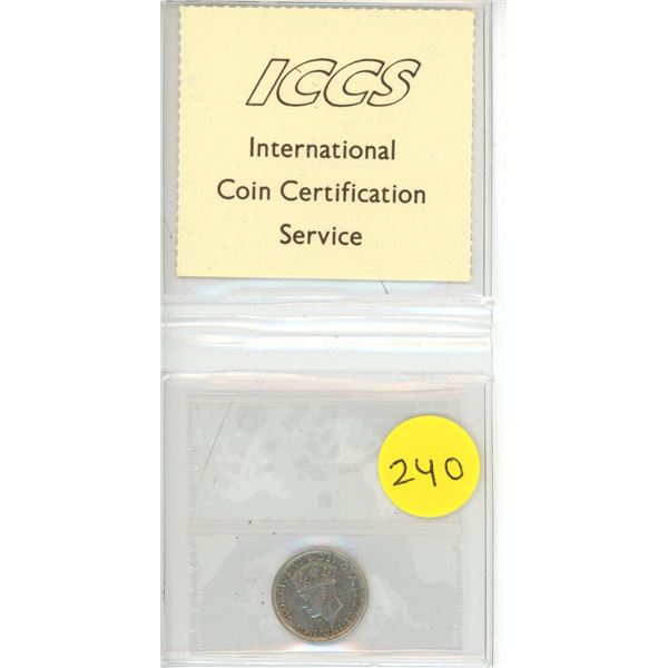 ICCS - NFLD 1944C 10 Cent VF-20