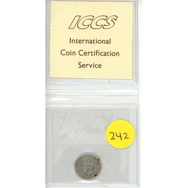 ICCS - NFLD 1947C 10 Cent VF-20