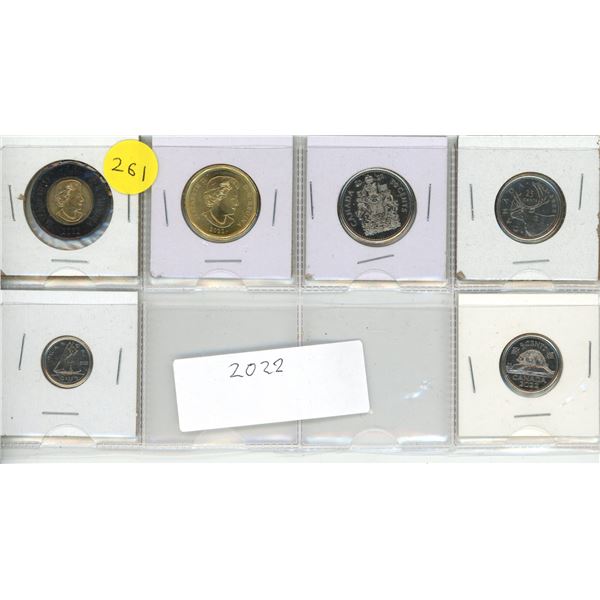 2022 Uncirculated Canadian Currency Set.