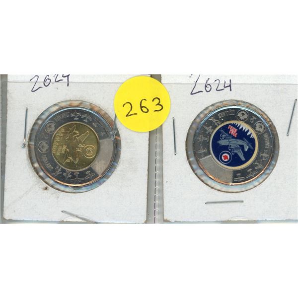 (2) 2024 Canadian Two Dollar Coin.