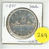 Image 1 : 1951 Canadian One Dollar.