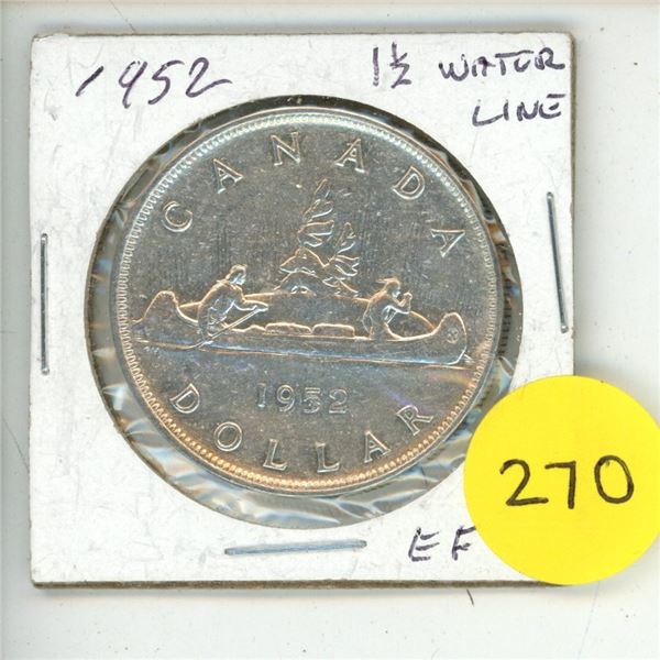 1952 Canadian One Dollar.