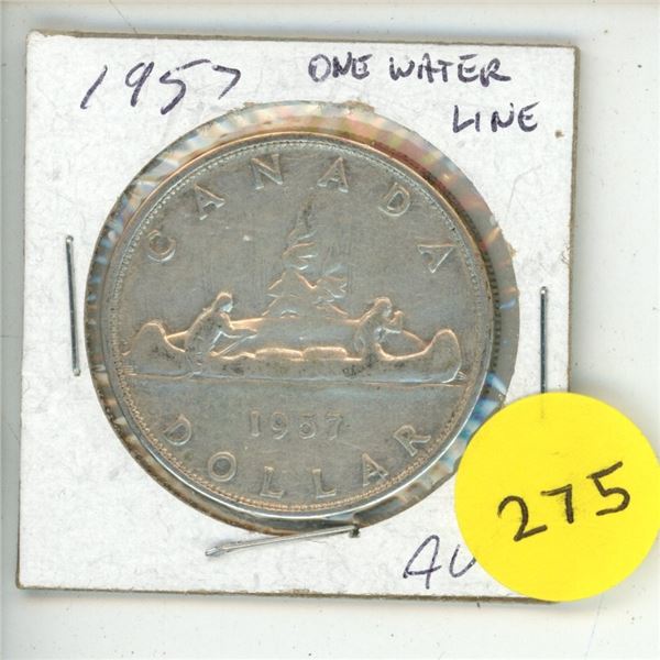 1957 Canadian One Dollar.