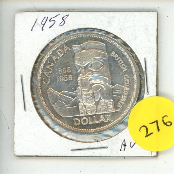1958 Canadian One Dollar.