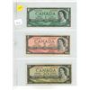 Image 1 : 1954 Canadian 1, 2, 20 Dollar.