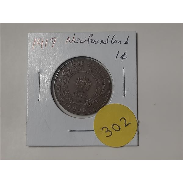 1917 Newfoundland One Cent
