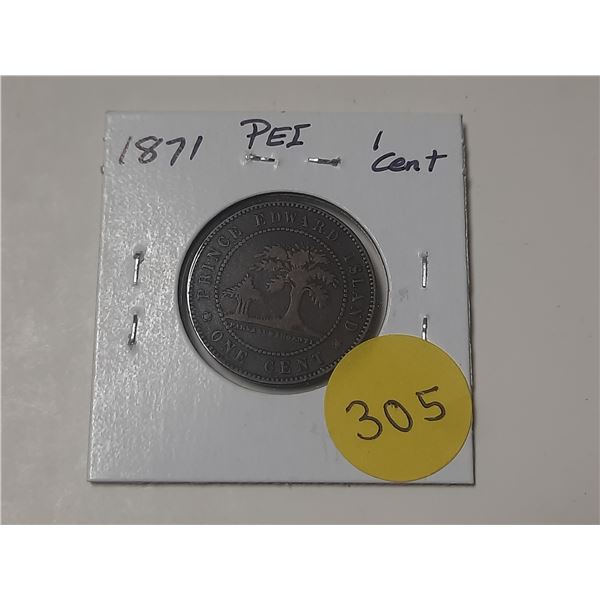 1871 Prince Edward Island One Cent