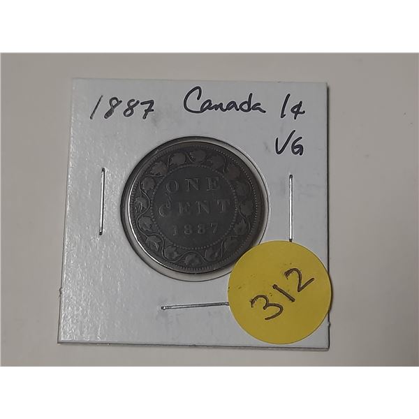 1887 Canada Large Cent