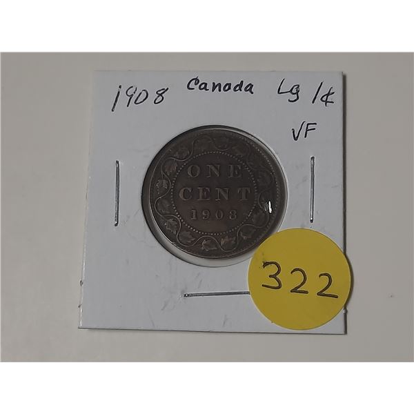1908 Canada Large Cent