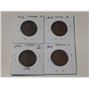 Image 2 : Lot of 4 Canada Large Cents:  1912, 1913, 1914 (x2)