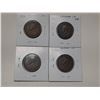 Image 2 : Lot of 4 Canada Large Cents:  1916 - 1919