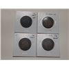 Image 1 : Lot of 4 Canada Large Cents:  1917, 1918 (x3)