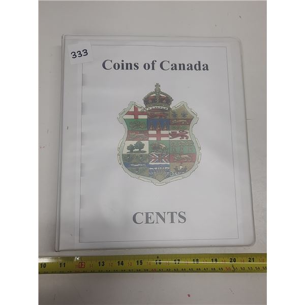 Binder:  Coins of Canada CENTS:  160 Pennies 1937 - 1952 Multiple Years & Varieties