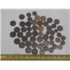 Image 1 : Collection of 50 British Coins:  Assorted Years (1800s - 1960s) & Varieties (Half Penny, One Penny, 