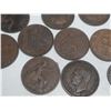 Image 8 : Collection of 50 British Coins:  Assorted Years (1800s - 1960s) & Varieties (Half Penny, One Penny, 