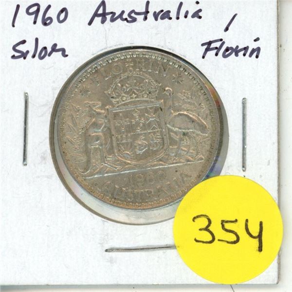1960 Australia Silver 1 Florin